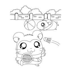 Disegno da colorare: Hamtaro (Cartoni animati) #40098 - Pagine da Colorare Stampabili Gratuite