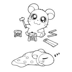 Disegno da colorare: Hamtaro (Cartoni animati) #40112 - Pagine da Colorare Stampabili Gratuite