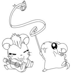 Disegno da colorare: Hamtaro (Cartoni animati) #40123 - Pagine da Colorare Stampabili Gratuite