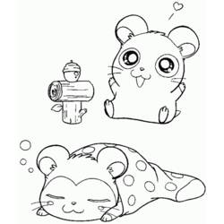 Disegno da colorare: Hamtaro (Cartoni animati) #40126 - Pagine da Colorare Stampabili Gratuite