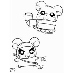 Disegno da colorare: Hamtaro (Cartoni animati) #40129 - Pagine da Colorare Stampabili Gratuite