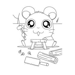 Disegno da colorare: Hamtaro (Cartoni animati) #40130 - Pagine da Colorare Stampabili Gratuite