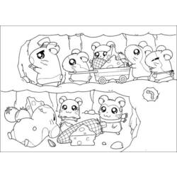 Disegno da colorare: Hamtaro (Cartoni animati) #40133 - Pagine da Colorare Stampabili Gratuite