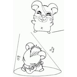 Disegno da colorare: Hamtaro (Cartoni animati) #40134 - Pagine da Colorare Stampabili Gratuite