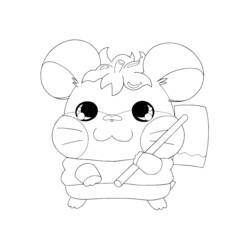 Disegno da colorare: Hamtaro (Cartoni animati) #40138 - Pagine da Colorare Stampabili Gratuite