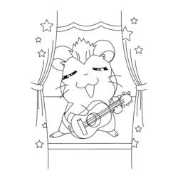 Disegno da colorare: Hamtaro (Cartoni animati) #40144 - Pagine da Colorare Stampabili Gratuite