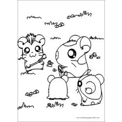 Disegno da colorare: Hamtaro (Cartoni animati) #40155 - Pagine da Colorare Stampabili Gratuite