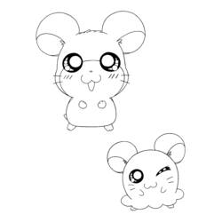 Disegno da colorare: Hamtaro (Cartoni animati) #40158 - Pagine da Colorare Stampabili Gratuite