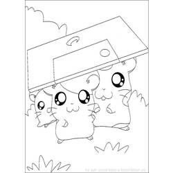 Disegno da colorare: Hamtaro (Cartoni animati) #40169 - Pagine da Colorare Stampabili Gratuite