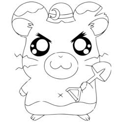 Disegno da colorare: Hamtaro (Cartoni animati) #40172 - Pagine da Colorare Stampabili Gratuite