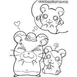 Disegno da colorare: Hamtaro (Cartoni animati) #40187 - Pagine da Colorare Stampabili Gratuite