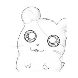 Disegno da colorare: Hamtaro (Cartoni animati) #40209 - Pagine da Colorare Stampabili Gratuite