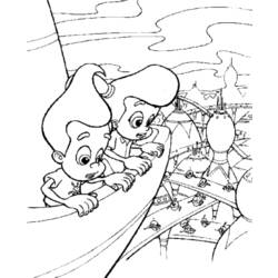 Disegno da colorare: Jimmy neutrone (Cartoni animati) #48920 - Pagine da Colorare Stampabili Gratuite