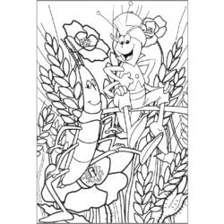 Disegno da colorare: L'ape Maya (Cartoni animati) #28278 - Pagine da Colorare Stampabili Gratuite