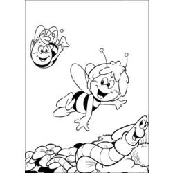 Disegno da colorare: L'ape Maya (Cartoni animati) #28332 - Pagine da Colorare Stampabili Gratuite