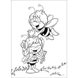 Disegno da colorare: L'ape Maya (Cartoni animati) #28335 - Pagine da Colorare Stampabili Gratuite