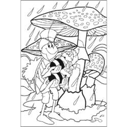 Disegno da colorare: L'ape Maya (Cartoni animati) #28340 - Pagine da Colorare Stampabili Gratuite