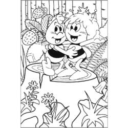 Disegno da colorare: L'ape Maya (Cartoni animati) #28355 - Pagine da Colorare Stampabili Gratuite