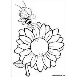 Disegno da colorare: L'ape Maya (Cartoni animati) #28390 - Pagine da Colorare Stampabili Gratuite
