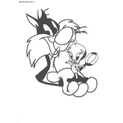 Disegno da colorare: Looney Tunes (Cartoni animati) #39297 - Pagine da Colorare Stampabili Gratuite