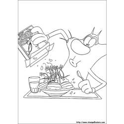 Disegno da colorare: Oggy e gli scarafaggi (Cartoni animati) #37858 - Pagine da Colorare Stampabili Gratuite