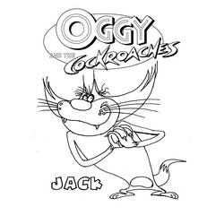 Disegno da colorare: Oggy e gli scarafaggi (Cartoni animati) #37863 - Pagine da Colorare Stampabili Gratuite