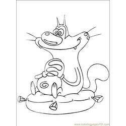 Disegno da colorare: Oggy e gli scarafaggi (Cartoni animati) #37864 - Pagine da Colorare Stampabili Gratuite