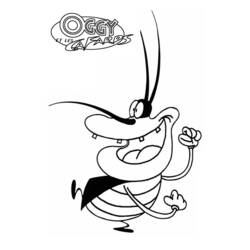 Disegno da colorare: Oggy e gli scarafaggi (Cartoni animati) #37875 - Pagine da Colorare Stampabili Gratuite