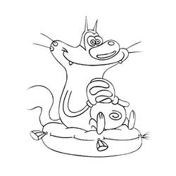 Disegno da colorare: Oggy e gli scarafaggi (Cartoni animati) #37899 - Pagine da Colorare Stampabili Gratuite