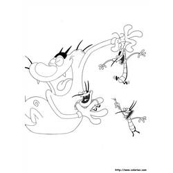 Disegno da colorare: Oggy e gli scarafaggi (Cartoni animati) #37913 - Pagine da Colorare Stampabili Gratuite