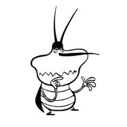 Disegno da colorare: Oggy e gli scarafaggi (Cartoni animati) #37924 - Pagine da Colorare Stampabili Gratuite