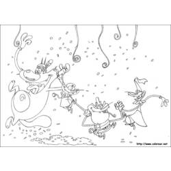 Disegno da colorare: Oggy e gli scarafaggi (Cartoni animati) #37942 - Pagine da Colorare Stampabili Gratuite
