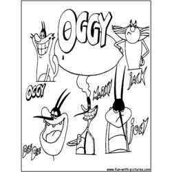 Disegno da colorare: Oggy e gli scarafaggi (Cartoni animati) #37952 - Pagine da Colorare Stampabili Gratuite