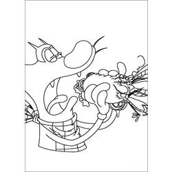 Disegno da colorare: Oggy e gli scarafaggi (Cartoni animati) #37957 - Pagine da Colorare Stampabili Gratuite