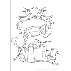 Disegno da colorare: Oggy e gli scarafaggi (Cartoni animati) #37969 - Pagine da Colorare Stampabili Gratuite