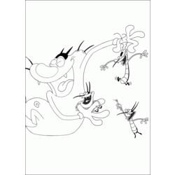 Disegno da colorare: Oggy e gli scarafaggi (Cartoni animati) #37989 - Pagine da Colorare Stampabili Gratuite