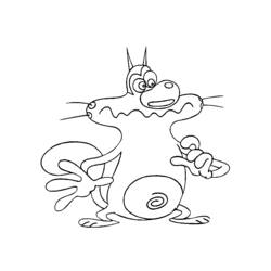 Disegno da colorare: Oggy e gli scarafaggi (Cartoni animati) #37997 - Pagine da Colorare Stampabili Gratuite