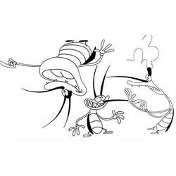 Disegno da colorare: Oggy e gli scarafaggi (Cartoni animati) #38024 - Pagine da Colorare Stampabili Gratuite
