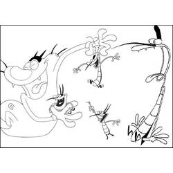 Disegno da colorare: Oggy e gli scarafaggi (Cartoni animati) #38031 - Pagine da Colorare Stampabili Gratuite