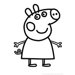 Disegno da colorare: Peppa Pig (Cartoni animati) #43904 - Pagine da Colorare Stampabili Gratuite