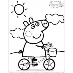 Disegno da colorare: Peppa Pig (Cartoni animati) #43910 - Pagine da Colorare Stampabili Gratuite