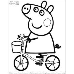 Disegno da colorare: Peppa Pig (Cartoni animati) #43912 - Pagine da Colorare Stampabili Gratuite