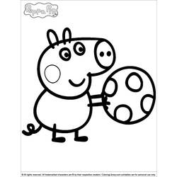 Disegno da colorare: Peppa Pig (Cartoni animati) #43915 - Pagine da Colorare Stampabili Gratuite