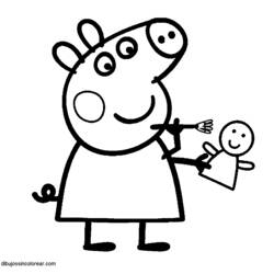 Disegno da colorare: Peppa Pig (Cartoni animati) #43929 - Pagine da Colorare Stampabili Gratuite
