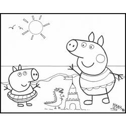 Disegno da colorare: Peppa Pig (Cartoni animati) #43941 - Pagine da Colorare Stampabili Gratuite