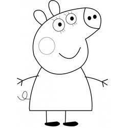 Disegno da colorare: Peppa Pig (Cartoni animati) #43948 - Pagine da Colorare Stampabili Gratuite