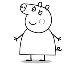 Disegno da colorare: Peppa Pig (Cartoni animati) #43953 - Pagine da Colorare Stampabili Gratuite
