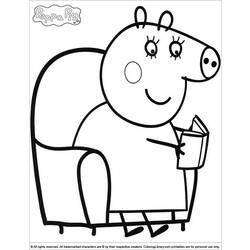 Disegno da colorare: Peppa Pig (Cartoni animati) #43969 - Pagine da Colorare Stampabili Gratuite