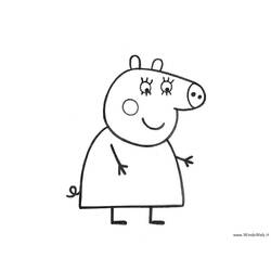 Disegno da colorare: Peppa Pig (Cartoni animati) #43982 - Pagine da Colorare Stampabili Gratuite