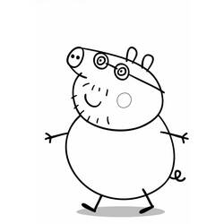 Disegno da colorare: Peppa Pig (Cartoni animati) #43990 - Pagine da Colorare Stampabili Gratuite